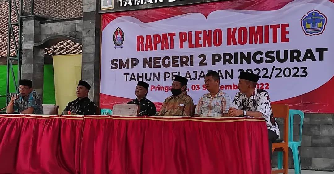 Rapat Pleno Komite SMPN 2 Pringsurat TP 2022/2023